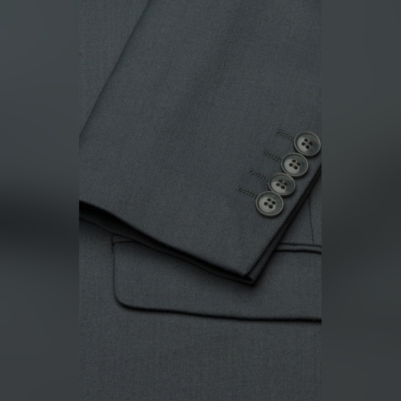 NWT Men's Olive 2 Button Suit 56R 50W Modern Fit New Olive Gray Green 2pc - Picture 3 of 9